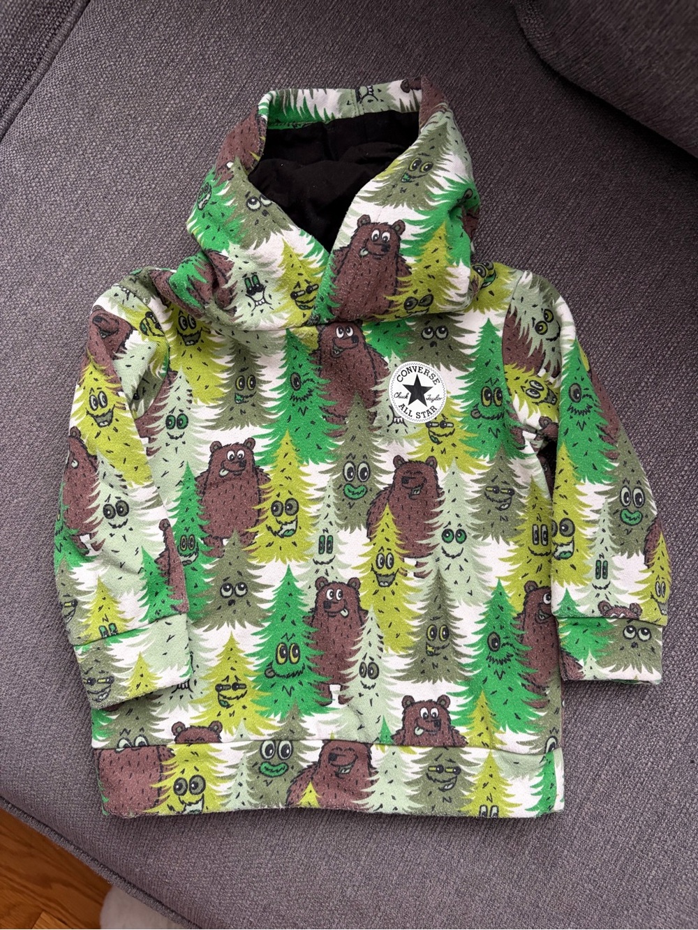 Converse | Baby "Into The Wild" Bear & Tree Hoodie | Size 12M
